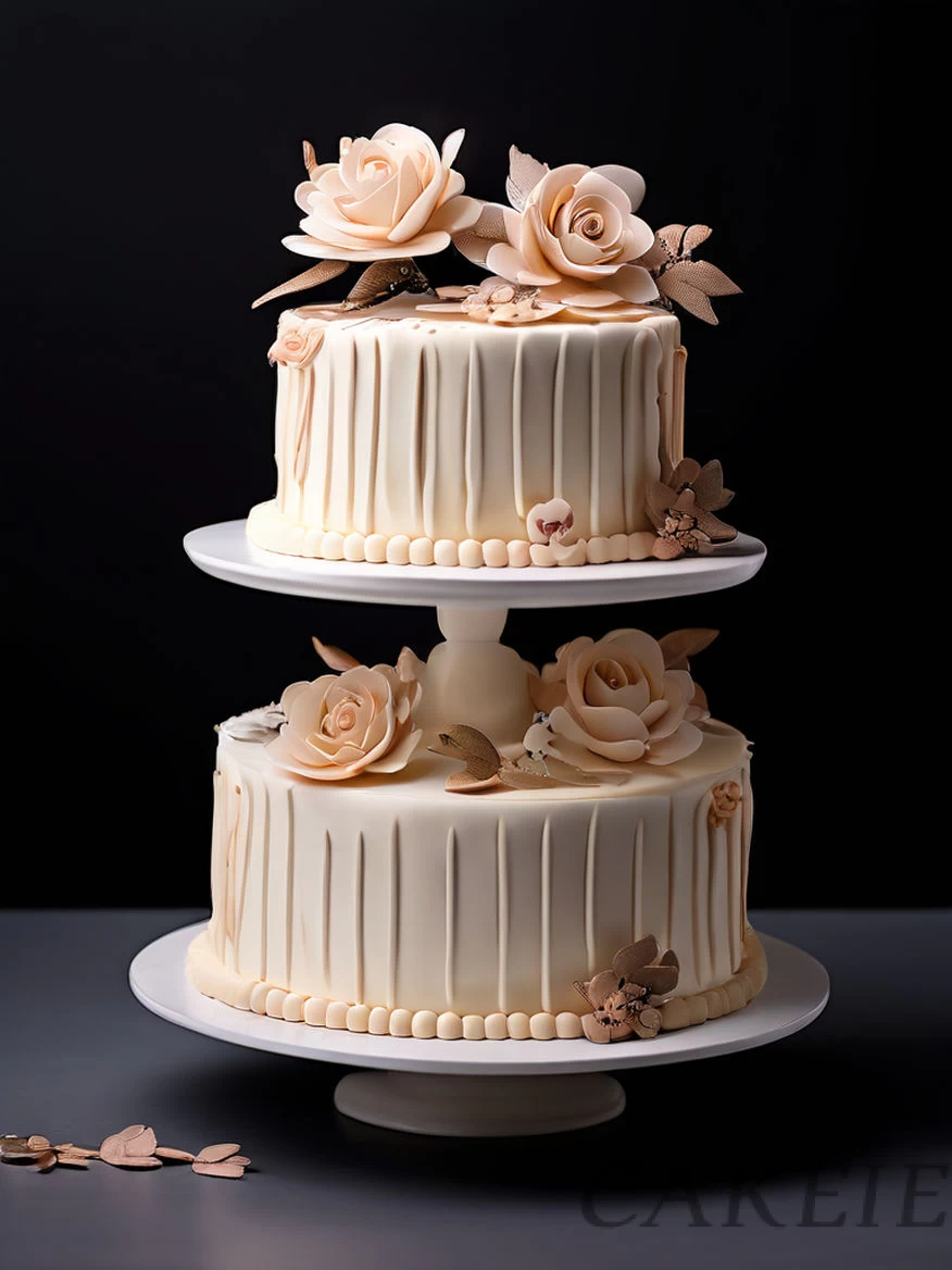 White Flower Decoration Cake